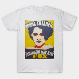 Norma Shearer Strangers May Kiss Trolley Card 1931 T-Shirt